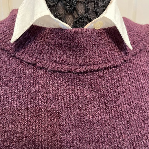Loft outlet purple pullover tunic sweater. Size small - Picture 3 of 6